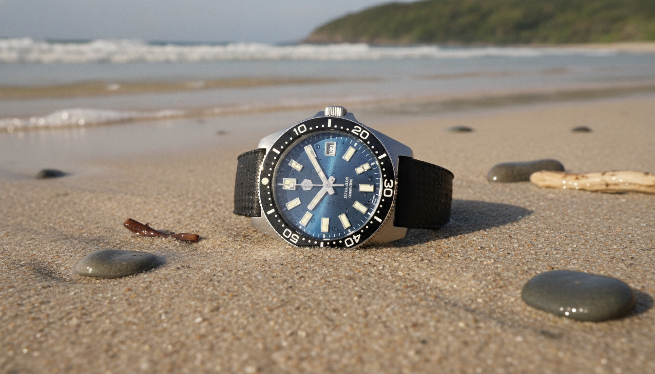39mm Automatic Diver Watch: Sapphire, 200m, Lume