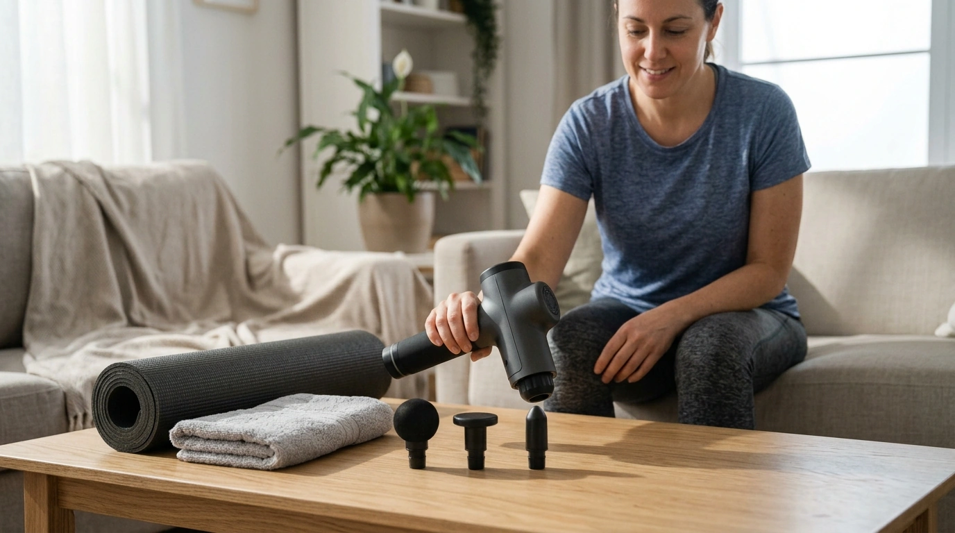 Handheld Body Shaping Massager: 3 Heads, Multi-Speed Use