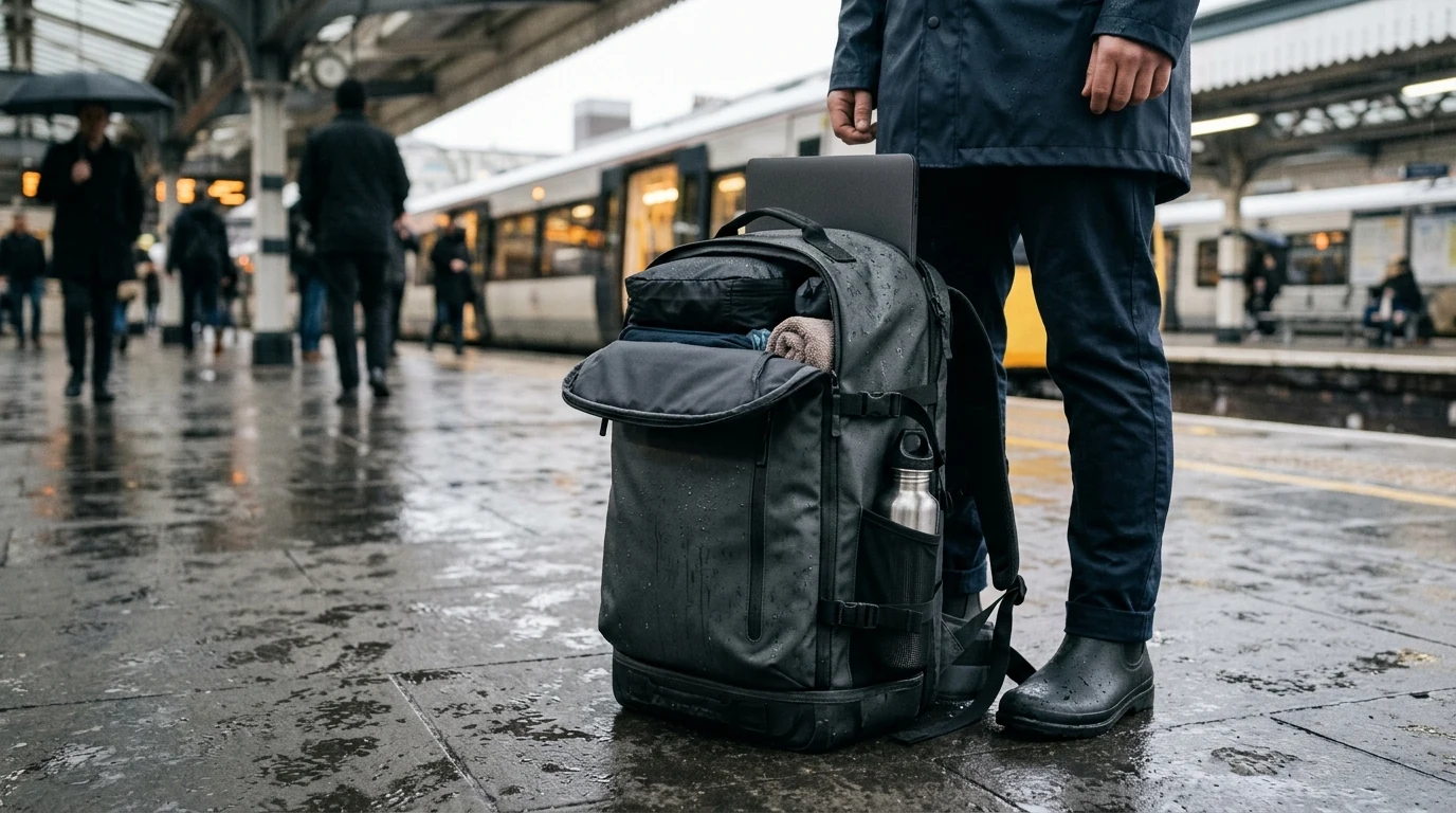 Waterproof 18-Inch Laptop Travel Backpack for Men