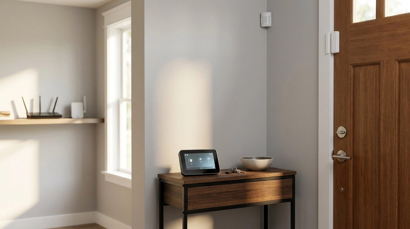 WiFi + 4G Touchscreen Home Alarm: Long-Life Sensors