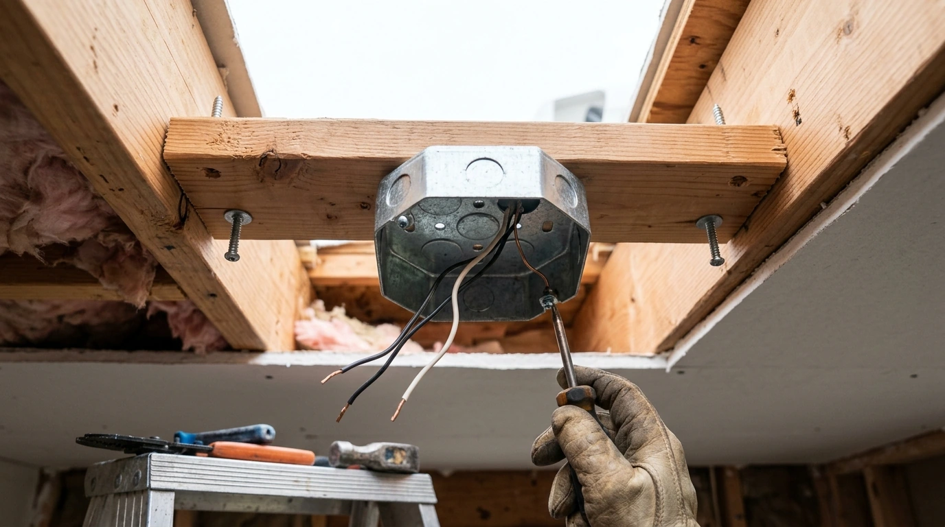 NEC 314.27(C): Correct Box for Ceiling Fan Support