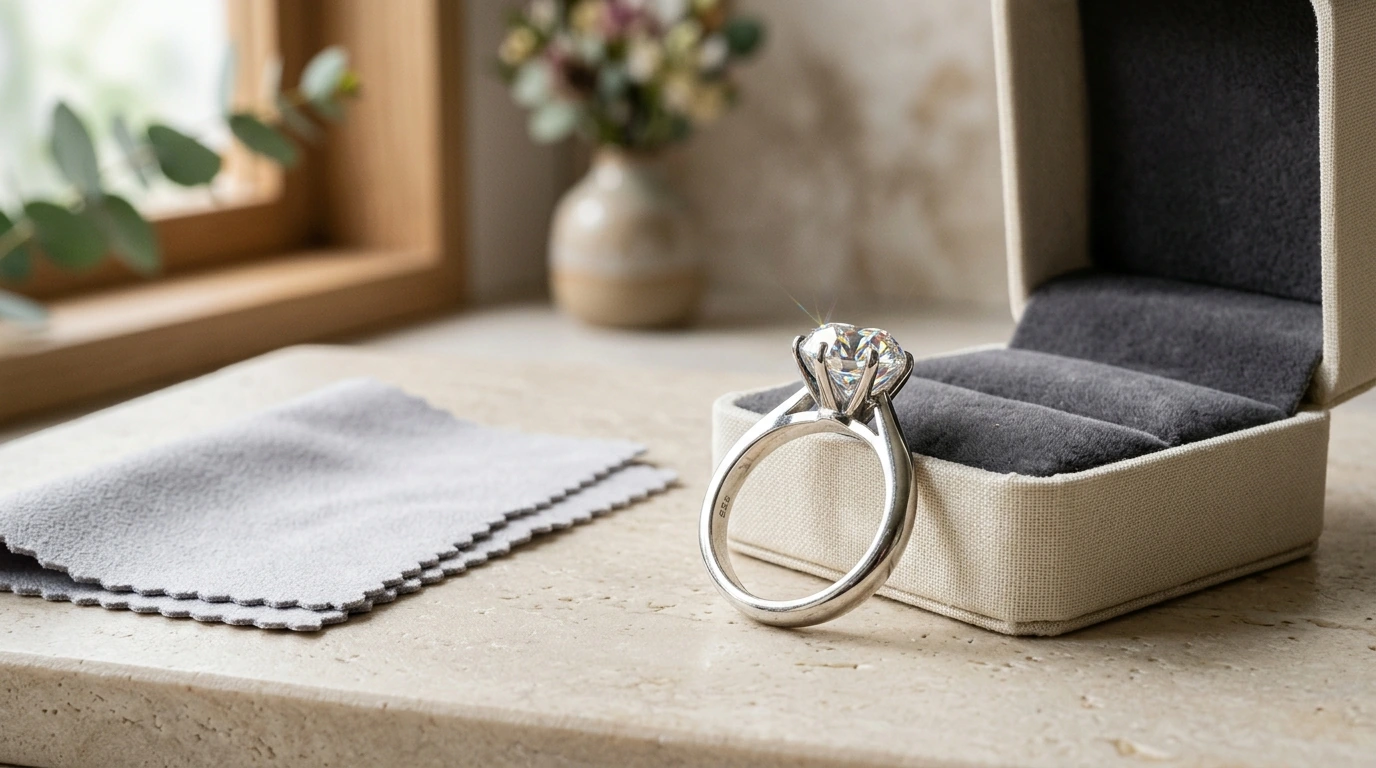 2ct Moissanite Ring in 925 Silver: GRA Guide