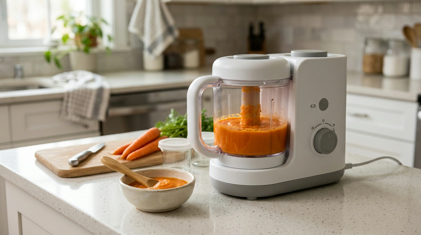 500W Baby Food Maker: Steam & Blend Smooth Purees Fast