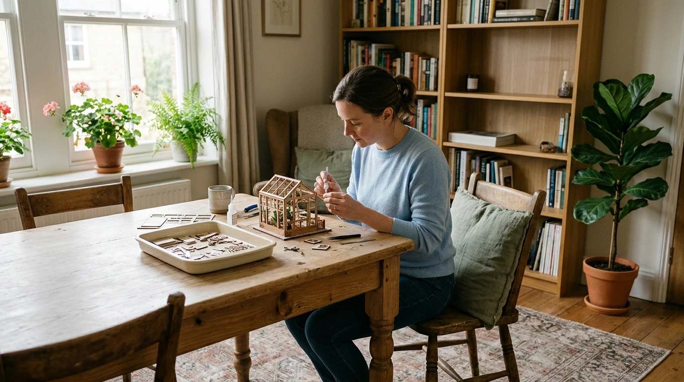 Garden House Book Nook DIY Kit: Build and Display Guide