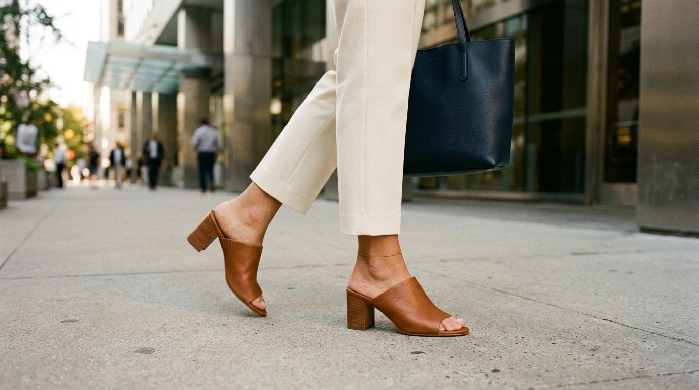 Genuine Leather Heeled Mules: Easy, Polished Outfits