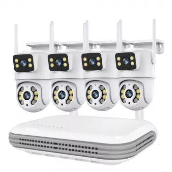 6MP Dual‑Lens Wireless CCTV Kit: 8CH NVR + Audio